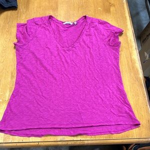 Athleta Pink Short Sleeve Shirt Size XL